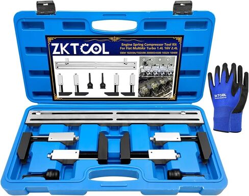 ZKTOOL 10259A/10259B Engine Actuator spring Compressor Assembly Tool Fit for Fiat MultiAir Engine & Turbo Engine 2012-2019 1.4L 16V / Turbo / 2.4L / BF/FB/FF/PF/UF/VM. in Saudi Arabia