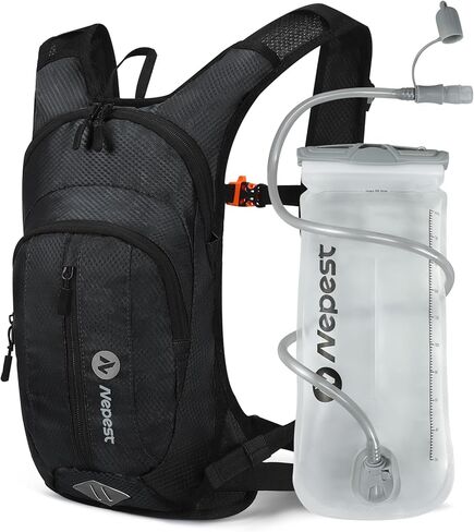 Nepest Hydration Pack Backpack with 2L Water Bladder Reflective Lightweight in Kuwait