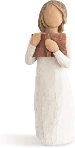 Willow Tree Love of Learning, Open Books, Open Minds, A Gift for Graduates, Students, Teachers, Caregivers, to Celebrate Special Accomplishments and Milestones, Sculpted Hand-Painted Figure in Saudi Arabia