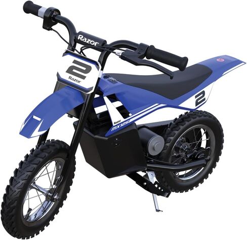 دراجة ترابية Razor MX125 Dirt Rocket تعمل بالطاقة الكهربائية مع هندسة أصلية للدراجة الترابية موتوكروس، محرك بالعجلات الخلفية، 100 واط، عزم دوران عالي، محرك يعمل بسلسلة، للأطفال من سن 7 سنوات فما فوق in Saudi Arabia