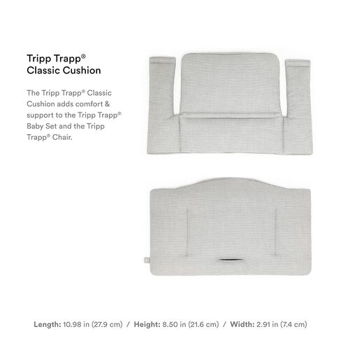 وسادة الأطفال Stokke Tripp Trapp، قلوب حلوة - أضف النعومة والدعم والراحة إلى مجموعة الأطفال Tripp Trapp الخاصة بك - يمكن غسلها في الغسالة + مصنوعة من القطن العضوي - تناسب جميع كراسي Tripp Trapp in Kuwait