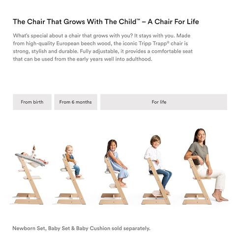 وسادة الأطفال Stokke Tripp Trapp، قلوب حلوة - أضف النعومة والدعم والراحة إلى مجموعة الأطفال Tripp Trapp الخاصة بك - يمكن غسلها في الغسالة + مصنوعة من القطن العضوي - تناسب جميع كراسي Tripp Trapp in Kuwait