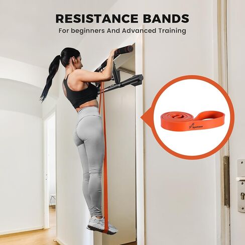 2025 Upgrade Pull up Bar for Doorway with Folding Handle, Door Pull up Bar Door Frame Multi-Grip Upper Body Trainer, 440lb Capacity, Indoor Fitness for Home Gym Strength Training in Saudi Arabia