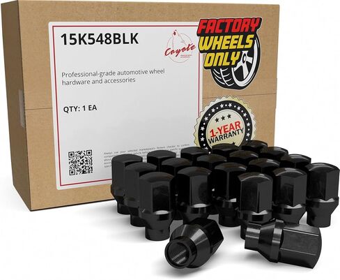 Wheel Accessories Parts 24 Pcs 14mm 1.50 Thread ET Bulge Acorn (Extra Thread for Spacer) 1.70" Long Spline Lug Nuts Chrome Truck Spline Fits Chevy Silverado 1500 2016+ Ford F 150 2019+ Ram 1500 in Kuwait
