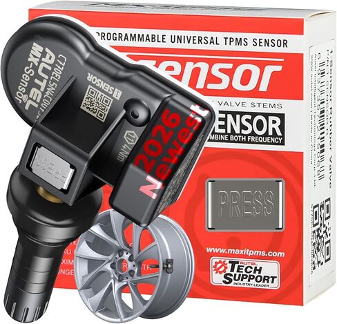 Autel MX-Sensor 2 في 1 (315 ميجا هرتز + 433 ميجا هرتز) مستشعر TPMS قابل للبرمجة بنسبة 100% نظام مراقبة ضغط الإطارات (صمامات مطاطية) in Saudi Arabia