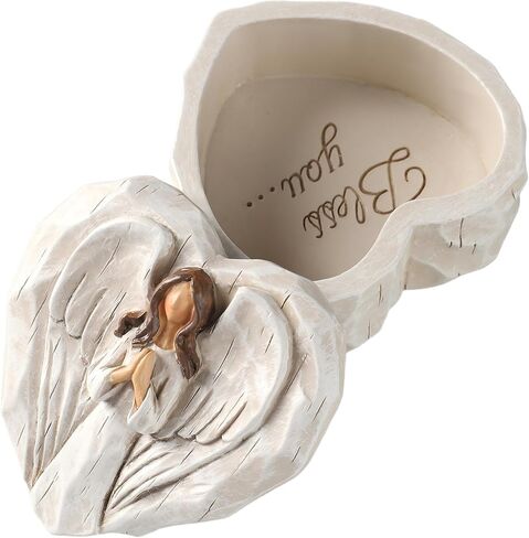 Hodao Angel figurines Angel gift Sculpted Hand-Painted Keepsake Box in Kuwait