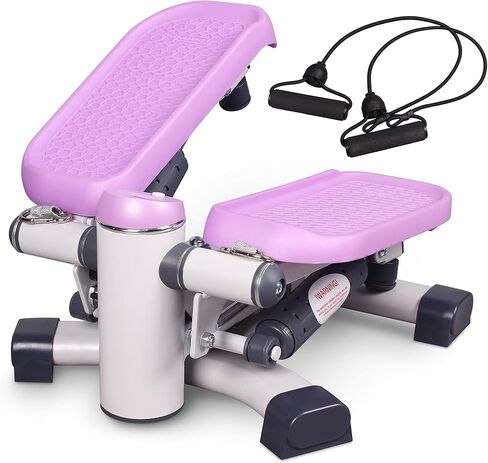 LeikeFitness Premium Portable Twist Stair Staire Stepper مقاومة قابلة للتعديل ، آلة للياقة خطوة التواء مع العصابات وشاشة LCD in Kuwait