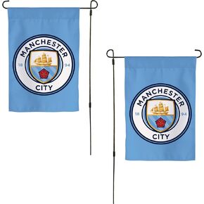Manchester City Garden Flag Man City MCFC Football Soccer Premier League Banner 100% Polyester (Garden Flag A) in Saudi Arabia