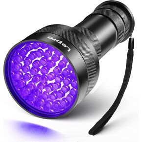 Lepro 51 LEDs UV Light Handheld Blacklight, UV Flashlight Black Light, 395nm Detector for Pet Urine, Stains, Bed Bug and Scorpions, Battery Not Included in Kuwait