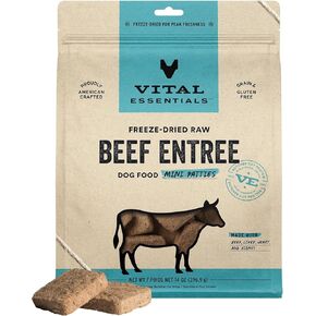 Vital Essentials Freeze Dried Dog Food, Raw Beef Patties Entree 30 oz in Saudi Arabia