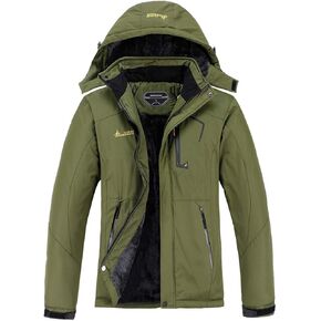 MOERDENG Men's Waterproof Ski Jacket Warm Winter Snow Coat Mountain Windbreaker Hooded Raincoat in Saudi Arabia