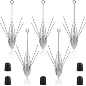 Sotiff 5 Pcs Sputnik Sinker Surf Fishing Weights Fishing Equipment in Saudi Arabia