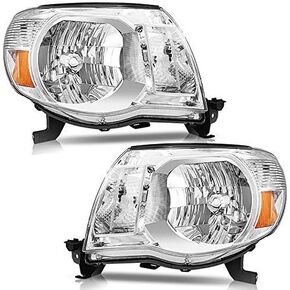 Torchbeam Silverado Headlight from, Replacement Headlight Assembly for 2003-2006 Silverado/Avalanche 1500/2500/3500 Chrome Housing Clear Reflector Smoke Lens Driver and Passenger Side in Saudi Arabia