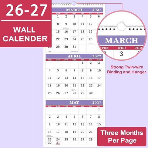 2024 Wall Calendar - Large 2-Month Calendar 2024 Display (Folded in a Month), 2024 Calendar, Jan 2024 - Jan 2025, 14.7" x 22.3", Wall Calendar 2024 in Saudi Arabia