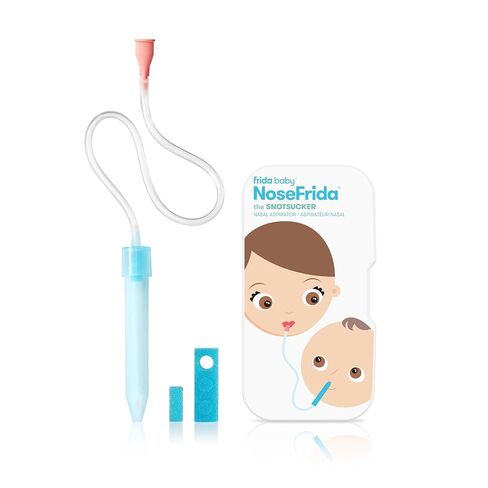 فريدا بيبي نوزفريدا حافظة + عبوات | التنظيف والتخزين لجهاز NoseFrida The Snotsucker Nasal Aspirator الذي يوصي به الطبيب، وحقيبة السفر للتخزين، وفرشاة تنظيف الشعيرات، ومرشحات النظافة، وسجل الأطفال in Kuwait