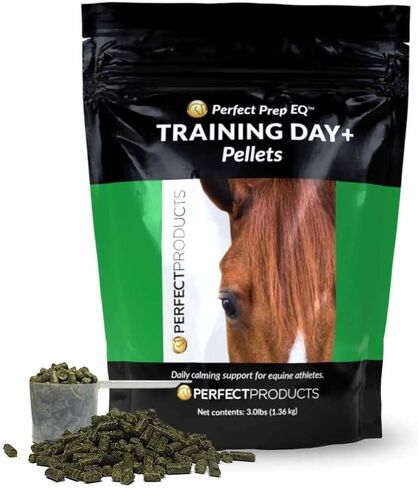 Perfect Prep EQ Training Day+ Pellets Show Safe Horse Calming Supplement (3 lb) in Saudi Arabia