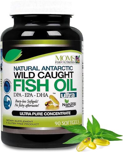 Moms For Nutrition زيت السمك أوميغا 3 من Wild Caught DPA-EPA-DHA 2,900 مليجرام من مكمل زيت السمك in Kuwait