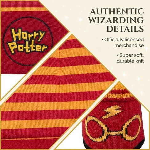 Harry Potter Baby Boys Cap and Bootie Set - Baby Gift Set with Hat and Socks for 0-12 Months (0-12Months) in Saudi Arabia