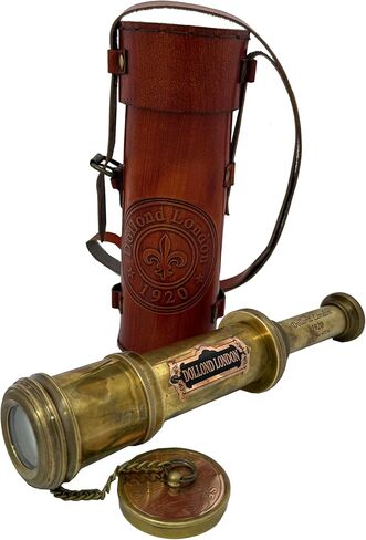 US HANDICRAFTS Antique Style - Marine Sailor-Dollond London Spyglass, 16 Inch Brass Telescope With High Resolution, Beautiful Lid And Finish By Â€¦ in Kuwait
