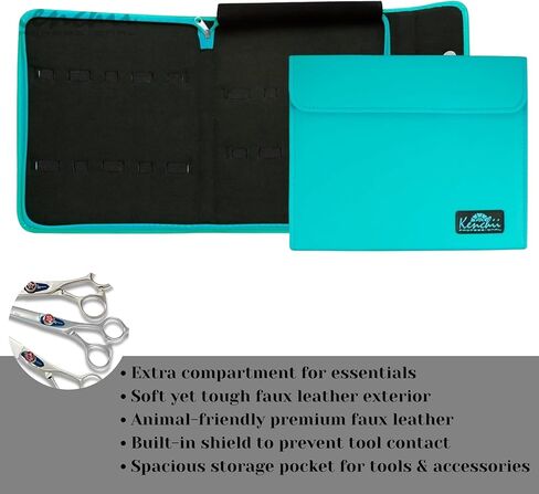 Kenchii Shear and Scissor Case Holds 10 Grooming or Beauty Shears KEL10 (Purple) in Saudi Arabia