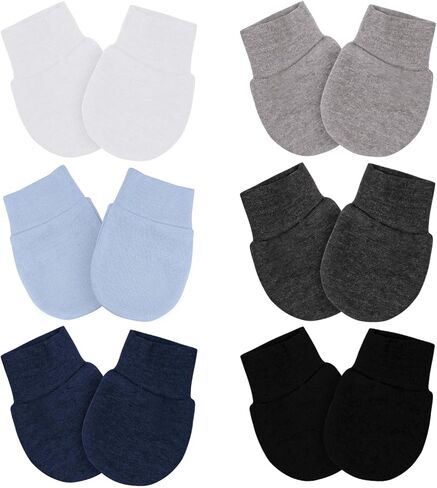 Baby Mittens No Scratch Mittens Infant Soft Gloves Mittens for 0-6 Months Boys Girls in Saudi Arabia