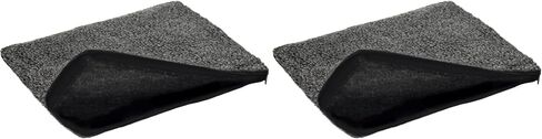 K&H Pet Products Small Animal Outdoor Heated Pad Replacement Cover, Zipper Closure, Soft & Breathable, Machine Washable, Fits K&H Small Animal Heated Pad (Sold Separately) - 12 X 9in Gray Fleece in Kuwait