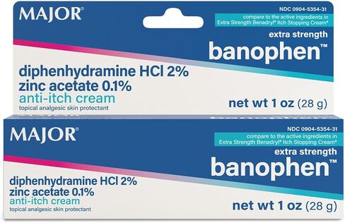 Major Pharmaceuticals 700744 Benadryl Banophen Antihistamine Cream, 28 gm in Saudi Arabia