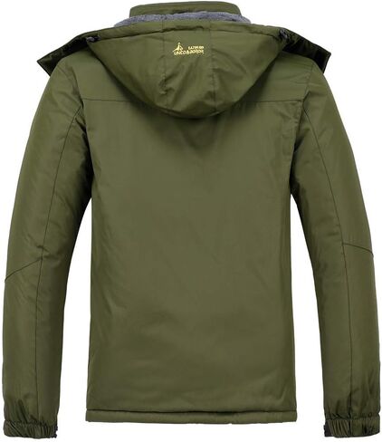 MOERDENG Men's Waterproof Ski Jacket Warm Winter Snow Coat Mountain Windbreaker Hooded Raincoat in Saudi Arabia