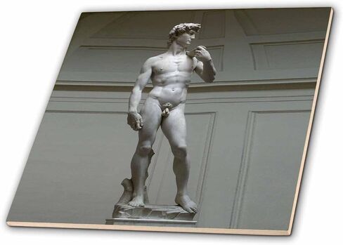 3dRose LLC Michaelangelos David Statue 4-Inch Ceramic Tile in Saudi Arabia