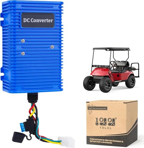 Universal Golf Cart Voltage Reducer DC Converter 36V or 48V to 12V, 30 Amp 360 Watts with Power Source in Saudi Arabia