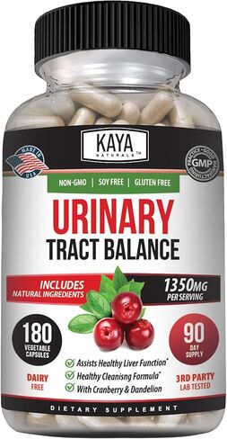 Kaya Naturals - D-Mannose - تطهير المسالك البولية وصحة المثانة - مصنوع من التوت البري والكركديه وجذر الهندباء - كبسولات D Mannose مكمل التوت البري - 60 كبسولة نباتية in Saudi Arabia