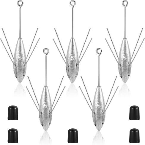 Sotiff 5 Pcs Sputnik Sinker Surf Fishing Weights Fishing Equipment in Saudi Arabia