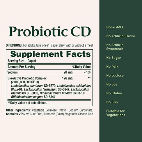 Nature's Bounty Probiotic 10، مكمل بروبيوتيك يومي فائق القوة، يدعم صحة الجهاز الهضمي والمناعة والجهاز التنفسي العلوي، عبوتين، 30 كبسولة in Saudi Arabia