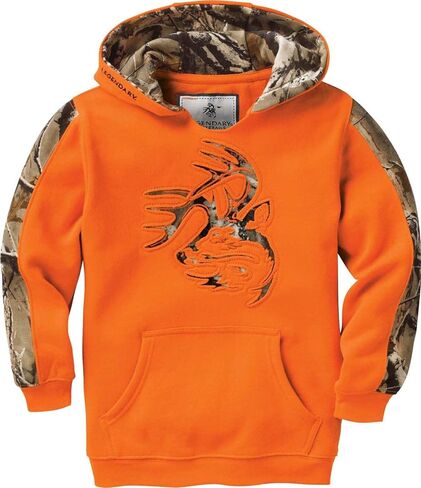 Legendary Whitetails Kids Pullover Hoodie Camo Sweatshirt Comfy V-Neck Design in Saudi Arabia