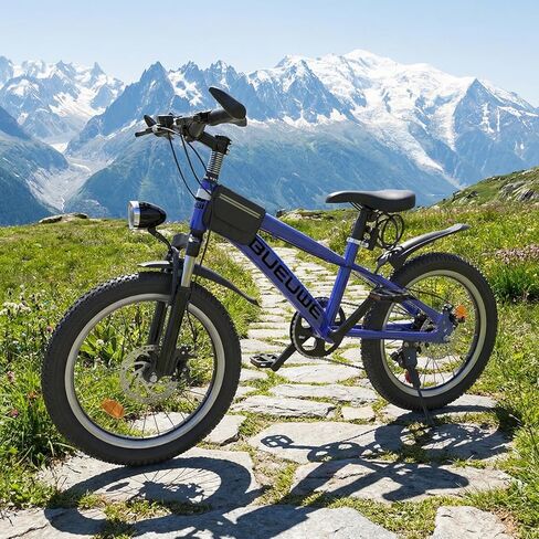 Kids Bike for Boys & Girls Ages 7–12, 20/24 Inch Mountain Bicycle with 7-Speed Gear, Dual Disc Brakes, Suspension Fork, LED Headlight – Youth Bike for Outdoor Riding in Saudi Arabia