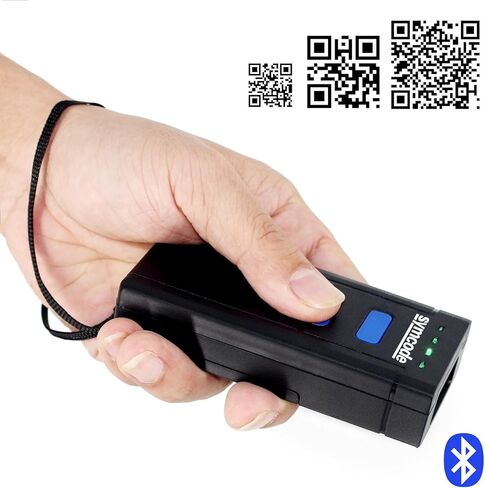 Bluetooth QR Barcode Scanner,Symcode 1D 2D Mini Wireless Handheld CMOS Barcode Scanner Reader for POS/Android/iOS/iMac/Ipad in Saudi Arabia