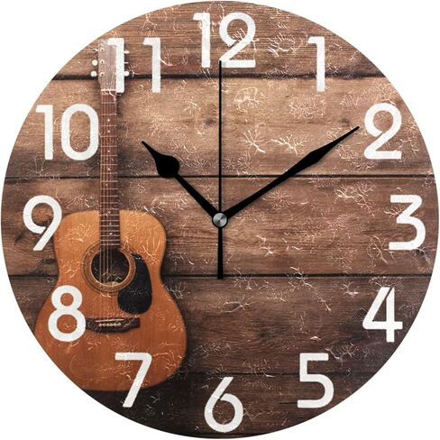 Naanle Little Prince and Fox Sitting on Grass Under Starry Sky Print Round Wall Clock Decorative, 9.5 Inch Battery Operated Quartz Analog Quiet Desk Clock for Home,Office,School in Kuwait