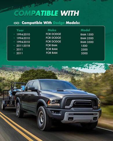 مجموعة رفع التسوية SCITOO مقاس 2.5 بوصة متوافقة مع دودج رام 1500 2500 3500 2WD 1994-2018 in Saudi Arabia