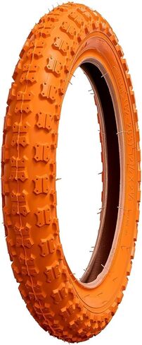 إطارات دراجة الأطفال YunSCM مقاس 12.5 بوصة مقاس 12 ½ X 2 ¼ (62-203) وأنابيب 12.5 بوصة، صمام شريدر مع شريطين حافة متوافق مع إطارات وأنابيب الدراجة مقاس 12.5 × 2.25 12 1/2 × 2 1/4 (برتقالي) in Saudi Arabia