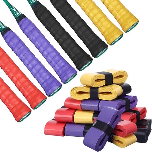jadive 100 pcs تنس مضرب الشريط المضاد للتنس الزلة الزعانف pu الشريط قبضة الريشة الامتصاصية لقضبان الصيد الريشة in Saudi Arabia