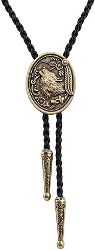 BRBAM الطراز الغربي تصميم ثلاثي الأبعاد على شكل حيوان قلادة Bolo Tie Neclace هدية رعاة البقر الرجعية الأنيقة in Kuwait