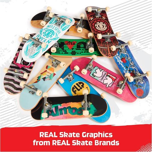 TECH DECK, DLX Pro 10-Pack of Collectible Fingerboards, for Skate Lovers, Kids Toy for Ages 6 and up in Saudi Arabia