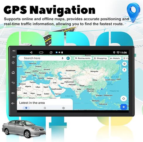 ستيريو سيارة 4+64 جيجا لسيارة Honda CRV 2007-2011 Carplay Android Auto، 8 CORE QLED 1280x720 9 بوصة راديو سيارة بشاشة تعمل باللمس مع كاميرا خلفية وأمامية، بلوتوث، وصلة مرآة، ملاحة GPS، راديو FM/AM in Saudi Arabia