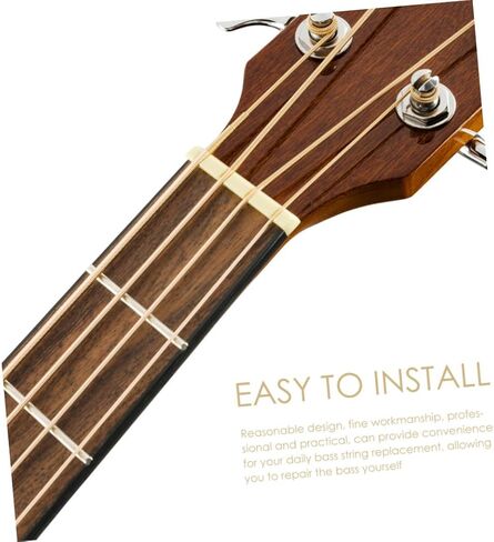 1 Set bass strings electric bass parts replacing Guitar music steel wire musical instruments accessories acoustic bass gitarre instrument brass stringed instrument Ukulele in Saudi Arabia