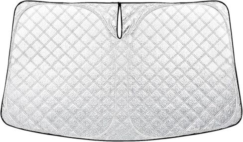 Windshield Sun Shade for Volkswagen Atlas 2018-2023 2024 VW Atlas Cross Sport Thicken 4-Layer Foldable Front Window Sunshade Cover Sun Visor Protector Block UV Rays in Saudi Arabia