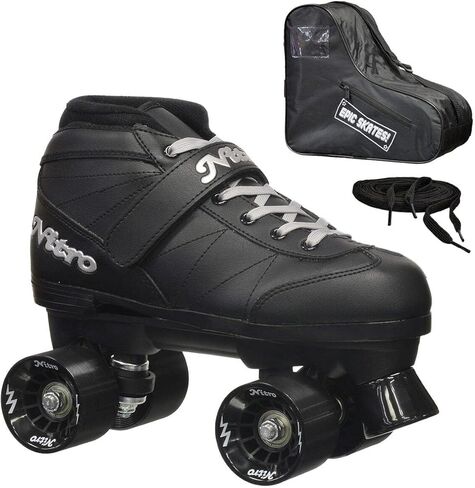 Epic Skates Epic Super Nitro Black Quad Speed ​​Skates Package 7 in Saudi Arabia
