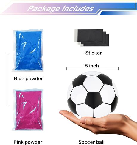 2 Pack Gender Reveal Golf Balls - Blue & Pink Powder-Filled, Safe Outdoor Party Surprise for Baby Gender Photo Reveal in Saudi Arabia