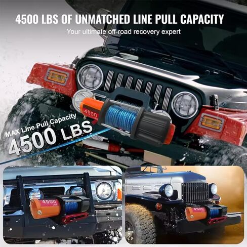13500 رطل وينش كهربائي 12V شاحنة مضادة للماء winch ， حبل الاصطناعية رافعة مع التحكم اللاسلكي باليد عن بعد ، الألومنيوم fairlead لسحب القارب سيار الدفع الرباعي على الطرق الوعرة على الطرق الوعرة على الطرق الوعرة in Saudi Arabia