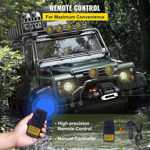 13500 رطل وينش كهربائي 12V شاحنة مضادة للماء winch ， حبل الاصطناعية رافعة مع التحكم اللاسلكي باليد عن بعد ، الألومنيوم fairlead لسحب القارب سيار الدفع الرباعي على الطرق الوعرة على الطرق الوعرة على الطرق الوعرة in Saudi Arabia