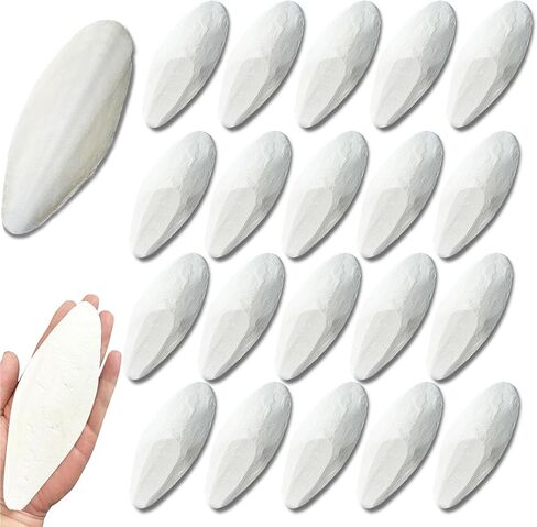 20 Pcs Bird Cuttlebone for Parakeets 4.7"-5.7" Cuttlebone for Birds - 100% Natural Cuttlefish Bone Bulk Chew Toy Bird Bites Calcium Stone for Canaries Tortoises,Snails,Reptiles,Parrots,Cockatiel in Saudi Arabia